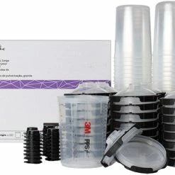 3M Spray Gun Cup, Lids/Liners, 1 Paint Cup, 50 Lids And Liners, 32 Sealing Plugs
