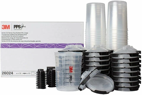 3M Spray Gun Cup, Lids/Liners, 1 Paint Cup, 50 Lids And Liners, 32 Sealing Plugs 3 3M Spray Gun Cup, Lids/Liners, 1 Paint Cup, 50 Lids And Liners, 32 Sealing Plugs