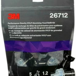 3M Performance Gravity HVLP Atomizing Head Refill Kit, 26712, Size 1.2, Blue