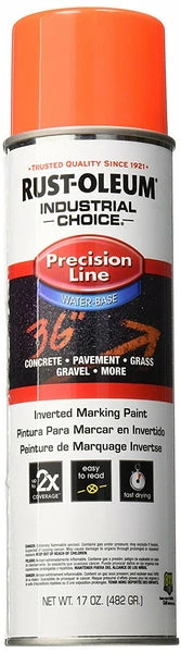 Rust-Oleum 203037 M1800 System Water-Based Marking Paint, Fluorescent Red-Orange 3 Rust-Oleum 203037 M1800 System Water-Based Marking Paint, Fluorescent Red-Orange