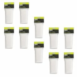 White Plastic Paint Drop Cloth 10-Pack Painting Set 9’ X 12’ Feet ABN 5832_10PACK