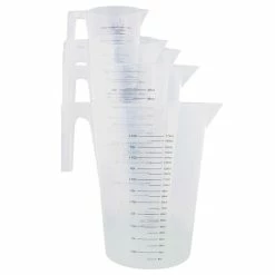 Plastic Automotive Paint Mixing Cups 5pc Measuring Mixing Pitcher Set ABN 809010 -CANGUN1 SHOP abn 809010 3 large