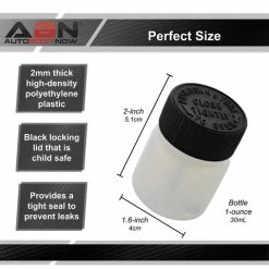 30mL Auto Paint Touch Up Bottles With Brush And Marble, 50pk ABN 809034 -CANGUN1 SHOP abn 809034 4 large