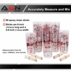 Automotive Paint Mixing Cups - 100pc 20oz Epoxy Mixing Cups And Sticks ABN 815486 -CANGUN1 SHOP abn 815486 3 large