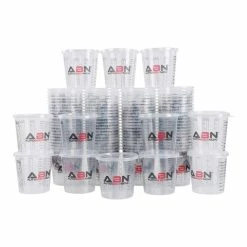 100pk Epoxy Mixing Cups With 12 Lids - Auto Paint And Resin Supplies ABN 815493