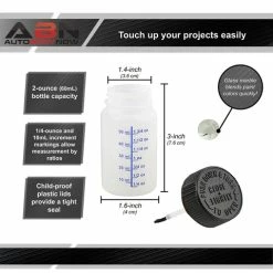 Auto Paint Touch Up Bottles - 2oz Empty Paint Bottles With Brush ABN 2481-9824_PARENT -CANGUN1 SHOP abn 9824 4 large