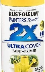 Rust-Oleum 249092 Painter's Touch 2X Ultra Cover, 12 Oz, Gloss Sun Yellow