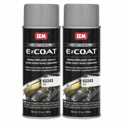 SEM 62243 EZ Coat Gray Direct To Metal Spray Paint 12 Oz. (2 Cans)
