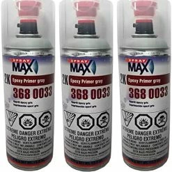 SprayMax 3680033, 2K Epoxy Rust-Cure Primer, Gray, Aerosol (3)