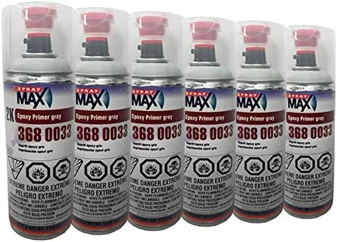 SprayMax 3680033, 2K Epoxy Rust-Cure Primer, Gray, Aerosol (6) 3 SprayMax 3680033, 2K Epoxy Rust-Cure Primer, Gray, Aerosol (6)