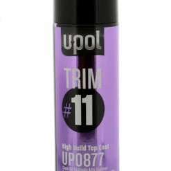 U-POL 0877 Trim#11 High Build Top Coat, Matte Black, 450 Ml Aerosol (Upol 877)